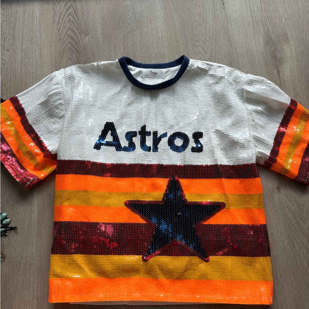 Sequin Astros Jersey